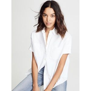 Madewell White Courier Shirt